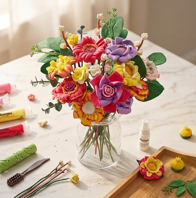 Play-Doh Grows Up: New Flower Bouquet Kits Turn Nostalgic Play Into Sophisticated Home Décor